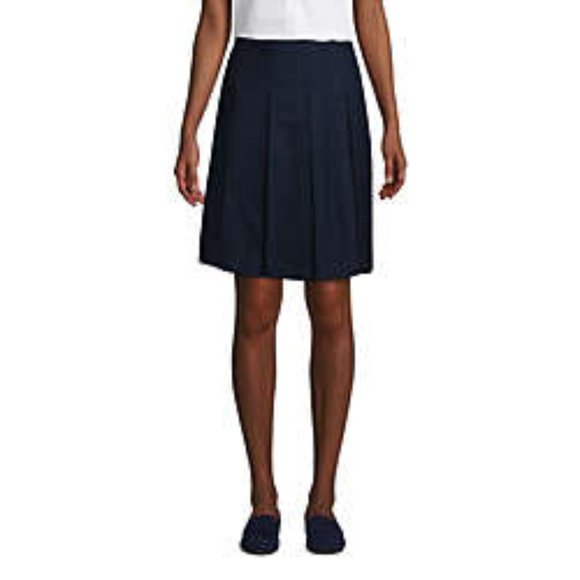 Lands' End Women's School Uniform TOK SLD Box Pleat Skirt,UN2,  NWT - Picture 1 of 2
